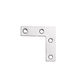 Stainless steel angle code L-shaped code angle iron bracket fixing piece semicircle thickening right angle furniture hardware fitting connecting piece 20*20*1.8mm thickness 5pcs Stainless steel angle code L-shaped code angle iron bracket fixing piece semicircle thickening right angle furniture hardware fitting connecting piece 20*20*1.8mm thickness 5pcs