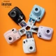 Fuji instax stand immediately imaging camera mini11 exquisite gift box ice crystal white with 10 sheets of photo paper Fuji instax stand immediately imaging camera mini11 exquisite gift box ice crystal white with 10 sheets of photo paper