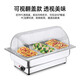 Commercial electric heating buffet stove clamshell buffy stove stainless steel breakfast stove hotel heat preservation stove visual lid heat preservation pot with portable lid double grid 9L/upgrade/ Commercial electric heating buffet stove clamshell buffy stove stainless steel breakfast stove hotel heat preservation stove visual lid heat preservation pot with portable lid double grid 9L/upgrade/