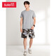 Baleno Baleno short-sleeved t-shirt men's cotton fashion solid color round neck loose top simple basic youth fashion comfortable compassionate casual bottoming shirt round neck-20E M Baleno Baleno short-sleeved t-shirt men's cotton fashion solid color round neck loose top simple basic youth fashion comfortable compassionate casual bottoming shirt round neck-20E M