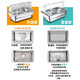 Commercial electric heating buffet stove clamshell buffy stove stainless steel breakfast stove hotel heat preservation stove visual lid heat preservation pot with portable lid double grid 9L/upgrade/ Commercial electric heating buffet stove clamshell buffy stove stainless steel breakfast stove hotel heat preservation stove visual lid heat preservation pot with portable lid double grid 9L/upgrade/
