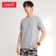 Baleno Baleno short-sleeved t-shirt men's cotton fashion solid color round neck loose top simple basic youth fashion comfortable compassionate casual bottoming shirt round neck-20E M Baleno Baleno short-sleeved t-shirt men's cotton fashion solid color round neck loose top simple basic youth fashion comfortable compassionate casual bottoming shirt round neck-20E M