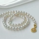 Pearl Queen Freshwater Pearl Necklace Female 5.5-6mm Near Round Clavicle Necklace Fu Brand Pendant Pearl Queen Freshwater Pearl Necklace Female 5.5-6mm Near Round Clavicle Necklace Fu Brand Pendant