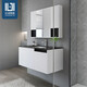 Xinhaijialan slate bathroom cabinet combination modern and simple smart mirror cabinet bathroom washbasin vanity sink basin cabinet combination solid wood bathroom set 4435 1.0m hanging cabinet with ordinary mirror cabinet-4435 Xinhaijialan slate bathroom cabinet combination modern and simple smart mirror cabinet bathroom washbasin vanity sink basin cabinet combination solid wood bathroom set 4435 1.0m hanging cabinet with ordinary mirror cabinet-4435