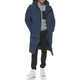 DKNY 男式北极布连帽超长派克大衣, 蓝色钢 蓝色钢 Medium DKNY 男式北极布连帽超长派克大衣, 蓝色钢 蓝色钢 Medium