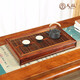 Red rosewood railing plain tea tray living room desktop decoration Chinese mahogany household simple gift collection Red rosewood railing plain tea tray living room desktop decoration Chinese mahogany household simple gift collection