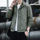 Kangaroo DaiShu jacket men's autumn and winter cotton denim work jacket men's fashion stand collar Korean style jacket embroidery loose plus size windbreaker baseball uniform men's clothing NS 2031 army green XL Kangaroo DaiShu jacket men's autumn and winter cotton denim work jacket men's fashion stand collar Korean style jacket embroidery loose plus size windbreaker baseball uniform men's clothing NS 2031 army green XL