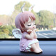 Car decoration creative temporary parking mobile phone number plate Annie female moving car decoration car interior accessories pink Annie + yellow parking sign Car decoration creative temporary parking mobile phone number plate Annie female moving car decoration car interior accessories pink Annie + yellow parking sign