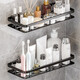 Shang Meide Toilet Shelves Perforated Washing Table Towel Rack Pendant Toilet Toilet Storage Supplies Bathroom Shelves Black-Single Layer 1 Pack Shang Meide Toilet Shelves Perforated Washing Table Towel Rack Pendant Toilet Toilet Storage Supplies Bathroom Shelves Black-Single Layer 1 Pack