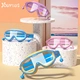Youyou Children's Swimming Goggles Swimming Cap Waterproof Anti-Fog HD Swimming Goggles Large Frame Boys and Girls Swimming Goggles Swimming Cap Set Diving Equipment 6936 Purple Youyou Children's Swimming Goggles Swimming Cap Waterproof Anti-Fog HD Swimming Goggles Large Frame Boys and Girls Swimming Goggles Swimming Cap Set Diving Equipment 6936 Purple