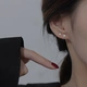 Xiangwan 925 silver star earrings women's earrings sleeping free of picking and piercing ears 2022 new trendy small silver ornaments zircon star earrings pair F1104 Xiangwan 925 silver star earrings women's earrings sleeping free of picking and piercing ears 2022 new trendy small silver ornaments zircon star earrings pair F1104