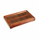 Red rosewood railing plain tea tray living room desktop decoration Chinese mahogany household simple gift collection Red rosewood railing plain tea tray living room desktop decoration Chinese mahogany household simple gift collection