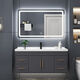 Yanfeng modern light luxury smart mirror ceramic integrated basin cabinet bathroom cabinet combination bathroom hotel wind vanity sink small apartment washbasin cabinet iron gray 0.9m ceramic basin + ordinary mirror cabinet with installation Yanfeng modern light luxury smart mirror ceramic integrated basin cabinet bathroom cabinet combination bathroom hotel wind vanity sink small apartment washbasin cabinet iron gray 0.9m ceramic basin + ordinary mirror cabinet with installation