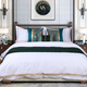 Modern new Chinese model room bedding complete set of home furnishing showroom store home textile soft furnishing bedding multi-piece set B style eight-piece set 1.5M bed without core Modern new Chinese model room bedding complete set of home furnishing showroom store home textile soft furnishing bedding multi-piece set B style eight-piece set 1.5M bed without core