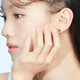 Luk Fook Jewellery Network Special 18K Gold Malachite Four-leaf Clover Color Gold Earrings Women Earrings Price ENKTBE0001R Total weight approximately 0.68 grams Luk Fook Jewellery Network Special 18K Gold Malachite Four-leaf Clover Color Gold Earrings Women Earrings Price ENKTBE0001R Total weight approximately 0.68 grams