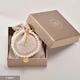 Jingrun Fuqi S925 Silver White Near Round Freshwater Pearl Bracelet 5-6mm Fashion Simple Jewelry Birthday Gift with Certificate Jingrun Fuqi S925 Silver White Near Round Freshwater Pearl Bracelet 5-6mm Fashion Simple Jewelry Birthday Gift with Certificate