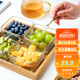 Kawashima House divided fruit plate glass creative modern living room home candy snack dessert plate dried fruit storage box glass divided fruit plate four compartments Kawashima House divided fruit plate glass creative modern living room home candy snack dessert plate dried fruit storage box glass divided fruit plate four compartments