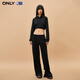 ONLY秋冬NBA联名款宽松字母连帽长袖卫衣女|12349S018 H1Z 黑色BLACK M 165/84A ONLY秋冬NBA联名款宽松字母连帽长袖卫衣女|12349S018 H1Z 黑色BLACK M 165/84A