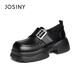 Zhuo Shini Oxford shoes, cool mid-heeled British shoes, college small leather shoes, spring fashion, versatile women's shoes, black 38 Zhuo Shini Oxford shoes, cool mid-heeled British shoes, college small leather shoes, spring fashion, versatile women's shoes, black 38