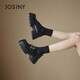 Zhuo Shini Oxford shoes, cool mid-heeled British shoes, college small leather shoes, spring fashion, versatile women's shoes, black 38 Zhuo Shini Oxford shoes, cool mid-heeled British shoes, college small leather shoes, spring fashion, versatile women's shoes, black 38