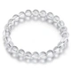 Shiyue Jewelry White Crystal Bracelet Bracelet Crystal Agate Jewelry for Men and Women Couples 8mm Shiyue Jewelry White Crystal Bracelet Bracelet Crystal Agate Jewelry for Men and Women Couples 8mm
