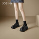 Zhuo Shini Oxford shoes, cool mid-heeled British shoes, college small leather shoes, spring fashion, versatile women's shoes, black 38 Zhuo Shini Oxford shoes, cool mid-heeled British shoes, college small leather shoes, spring fashion, versatile women's shoes, black 38