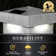 Classy Caps SL9901 4x4 White Pyramid PVC Sun Pillar Cover Classy Caps SL9901 4x4 White Pyramid PVC Sun Pillar Cover