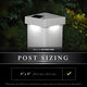 Classy Caps SL9901 4x4 White Pyramid PVC Sun Pillar Cover Classy Caps SL9901 4x4 White Pyramid PVC Sun Pillar Cover