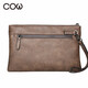 Sac à main pour hommes de vache française, sac d'enveloppe, sac de carte multifonction simple d'affaires, grande capacité, portefeuille masculin, embrayage, sac à main masculin C-9812, bronze Sac à main pour hommes de vache française, sac d'enveloppe, sac de carte multifonction simple d'affaires, grande capacité, portefeuille masculin, embrayage, sac à main masculin C-9812, bronze