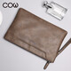 Sac à main pour hommes de vache française, sac d'enveloppe, sac de carte multifonction simple d'affaires, grande capacité, portefeuille masculin, embrayage, sac à main masculin C-9812, bronze Sac à main pour hommes de vache française, sac d'enveloppe, sac de carte multifonction simple d'affaires, grande capacité, portefeuille masculin, embrayage, sac à main masculin C-9812, bronze