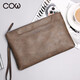 Sac à main pour hommes de vache française, sac d'enveloppe, sac de carte multifonction simple d'affaires, grande capacité, portefeuille masculin, embrayage, sac à main masculin C-9812, bronze Sac à main pour hommes de vache française, sac d'enveloppe, sac de carte multifonction simple d'affaires, grande capacité, portefeuille masculin, embrayage, sac à main masculin C-9812, bronze