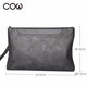 Sac à main pour hommes de vache française, sac d'enveloppe, sac de carte multifonction simple d'affaires, grande capacité, portefeuille masculin, embrayage, sac à main masculin C-9812, bronze Sac à main pour hommes de vache française, sac d'enveloppe, sac de carte multifonction simple d'affaires, grande capacité, portefeuille masculin, embrayage, sac à main masculin C-9812, bronze