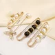 Beautiful princess anti-light buckle imitation pearl brooch female cardigan collar pin jeans waist waist artifact fixed clothes waist buckle clip 3# package 3 Beautiful princess anti-light buckle imitation pearl brooch female cardigan collar pin jeans waist waist artifact fixed clothes waist buckle clip 3# package 3
