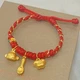Yisheng Gold Baby Bracelet Bracelet 3D Pure Gold 999 Auspicious Three Treasures Gold Pendant Transfer Pearl Red Rope Bracelet Anklet Baby Bracelet One Year Baby Full Moon Children's Day Gift Gold Worry-free Red Rope Bracelet Champion Hat, Spoon, Official Clothes Three-piece Set Yisheng Gold Baby Bracelet Bracelet 3D Pure Gold 999 Auspicious Three Treasures Gold Pendant Transfer Pearl Red Rope Bracelet Anklet Baby Bracelet One Year Baby Full Moon Children's Day Gift Gold Worry-free Red Rope Bracelet Champion Hat, Spoon, Official Clothes Three-piece Set