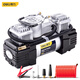 Powerful deliDL8060 car air pump preset tire pressure metal double 30-cylinder portable 12v electric air pump inflator with light can measure pressure gift 2.6 meters extension cable Powerful deliDL8060 car air pump preset tire pressure metal double 30-cylinder portable 12v electric air pump inflator with light can measure pressure gift 2.6 meters extension cable