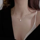 CHOMEL KINSEY925 Silver Moissanite Diamond Necklace Female Niche Design Sense of Advanced Light Luxury 2022 New Chinese Valentine's Day Girlfriend Gift S925-Silver Single Pendant Necklace CHOMEL KINSEY925 Silver Moissanite Diamond Necklace Female Niche Design Sense of Advanced Light Luxury 2022 New Chinese Valentine's Day Girlfriend Gift S925-Silver Single Pendant Necklace