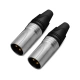 Yeren Canon male head three-core Canon head professional welding power amplifier plug microphone microphone KTV speaker audio head two packs YR-A2267 Yeren Canon male head three-core Canon head professional welding power amplifier plug microphone microphone KTV speaker audio head two packs YR-A2267