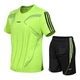 Sports suit men's new fashion all-match casual suit men's fitness quick-drying underwear male student basketball uniform thin section breathable running sportswear outdoor two-piece suit sportswear large size men's clothing green L Sports suit men's new fashion all-match casual suit men's fitness quick-drying underwear male student basketball uniform thin section breathable running sportswear outdoor two-piece suit sportswear large size men's clothing green L