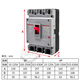 Plastic case circuit breaker CDM3S air switch 100A160A200A250A400 three-phase 3P four-wire 4P 315A 4p Plastic case circuit breaker CDM3S air switch 100A160A200A250A400 three-phase 3P four-wire 4P 315A 4p