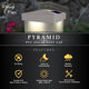 Classy Caps SL9901 4x4 White Pyramid PVC Sun Pillar Cover Classy Caps SL9901 4x4 White Pyramid PVC Sun Pillar Cover