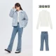 Semir Senma jeans women's raw edge trousers sweet cool 2022 winter light cooked wind plus velvet flared pants ladies trend 107722124802 denim blue 27 Semir Senma jeans women's raw edge trousers sweet cool 2022 winter light cooked wind plus velvet flared pants ladies trend 107722124802 denim blue 27