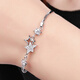 Alo Nai Ya plated 925 silver couple bracelet men and women style stars bracelet bracelet red rope bracelet foot chain students Korean version of the trend first jewelry C069 purple diamond Alo Nai Ya plated 925 silver couple bracelet men and women style stars bracelet bracelet red rope bracelet foot chain students Korean version of the trend first jewelry C069 purple diamond