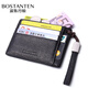 Bostendon card holder business card holder first layer cowhide men's driver's license leather case bank card holder wallet small wallet female black Bostendon card holder business card holder first layer cowhide men's driver's license leather case bank card holder wallet small wallet female black