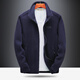 JEEPIC Outdoor Fleece Fleece Men's and Women's Zipper Cardigan Jacket Stand Collar Fall Winter Warm Fleece Three-in-One Liner Dark Blue-Men's XL JEEPIC Outdoor Fleece Fleece Men's and Women's Zipper Cardigan Jacket Stand Collar Fall Winter Warm Fleece Three-in-One Liner Dark Blue-Men's XL