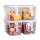Bailu refrigerator crisper storage box food storage box miscellaneous grain storage box kitchen storage basket storage supplies value 2 transparent cover Bailu refrigerator crisper storage box food storage box miscellaneous grain storage box kitchen storage basket storage supplies value 2 transparent cover