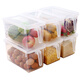 Bailu refrigerator crisper storage box food storage box miscellaneous grain storage box kitchen storage basket storage supplies value 2 transparent cover Bailu refrigerator crisper storage box food storage box miscellaneous grain storage box kitchen storage basket storage supplies value 2 transparent cover
