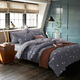 Baifudi byford three-piece cotton twill printing three-piece pure cotton simple quilt cover sheet quilt cover single 1.2/1.35m bed Love Nest Baifudi byford three-piece cotton twill printing three-piece pure cotton simple quilt cover sheet quilt cover single 1.2/1.35m bed Love Nest