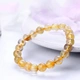 Shiyue Jewelry 9-10mm Golden Hair Crystal Bracelet Crystal Agate Couple Bracelet for Men and Women Shiyue Jewelry 9-10mm Golden Hair Crystal Bracelet Crystal Agate Couple Bracelet for Men and Women