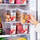 Bailu refrigerator crisper storage box food storage box miscellaneous grain storage box kitchen storage basket storage supplies value 2 transparent cover Bailu refrigerator crisper storage box food storage box miscellaneous grain storage box kitchen storage basket storage supplies value 2 transparent cover