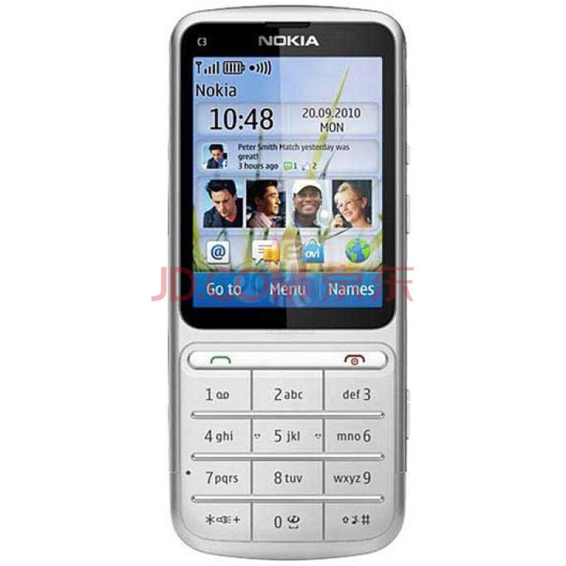 【诺基亚c3-01】诺基亚(nokia)c3-01 3g手机(银)wcdma/gsm 非定制机